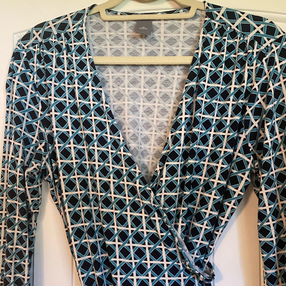 Ann Taylor faux wrap top